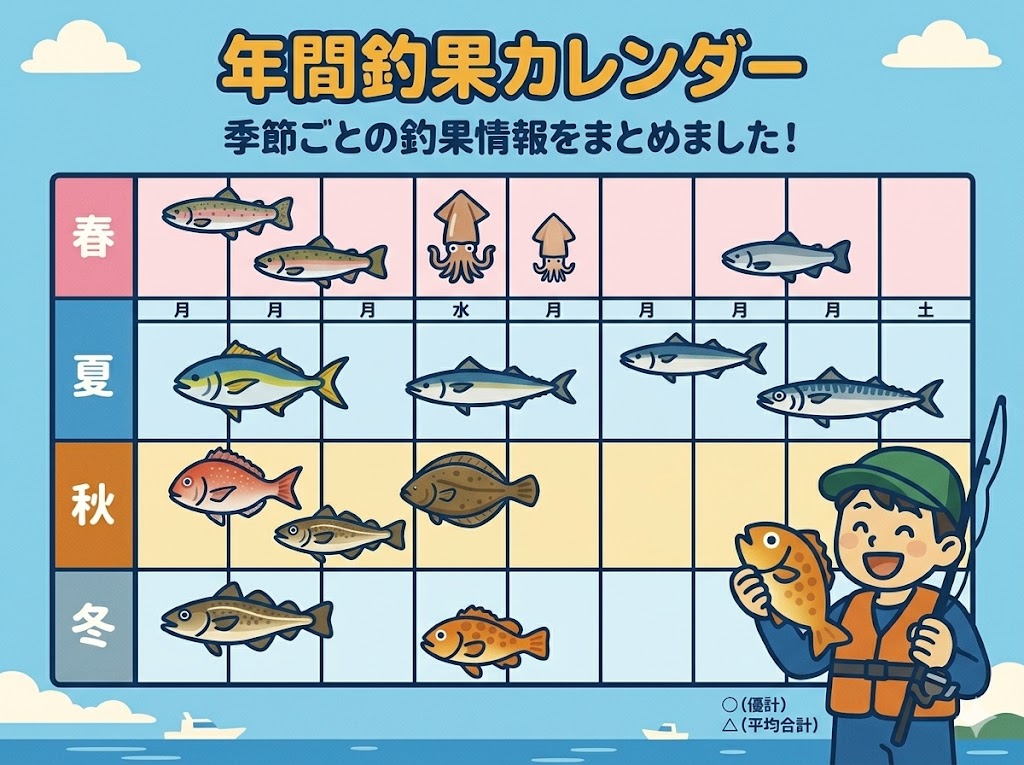 年間釣果カレンダー