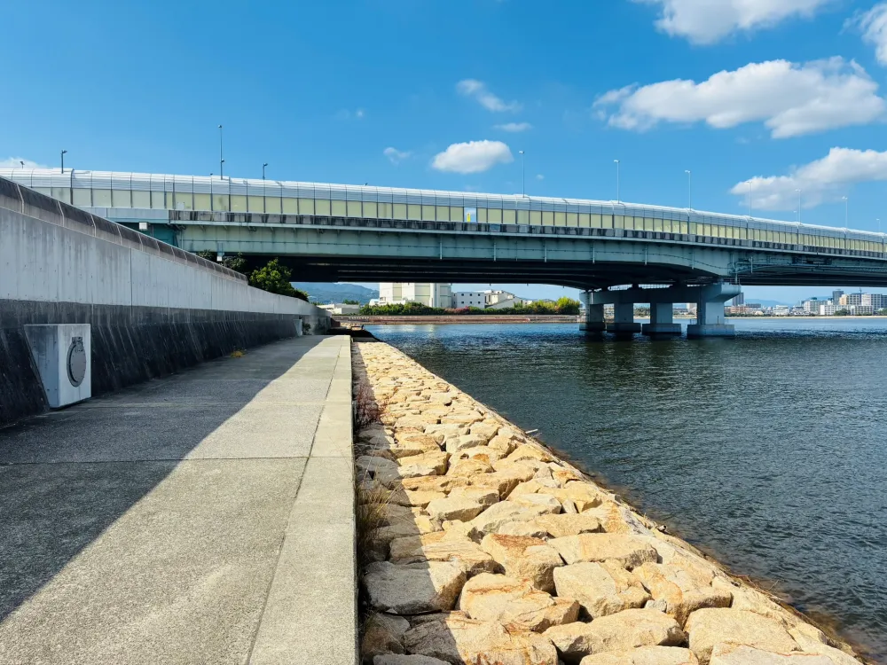 石だたみエリアの釣り場③