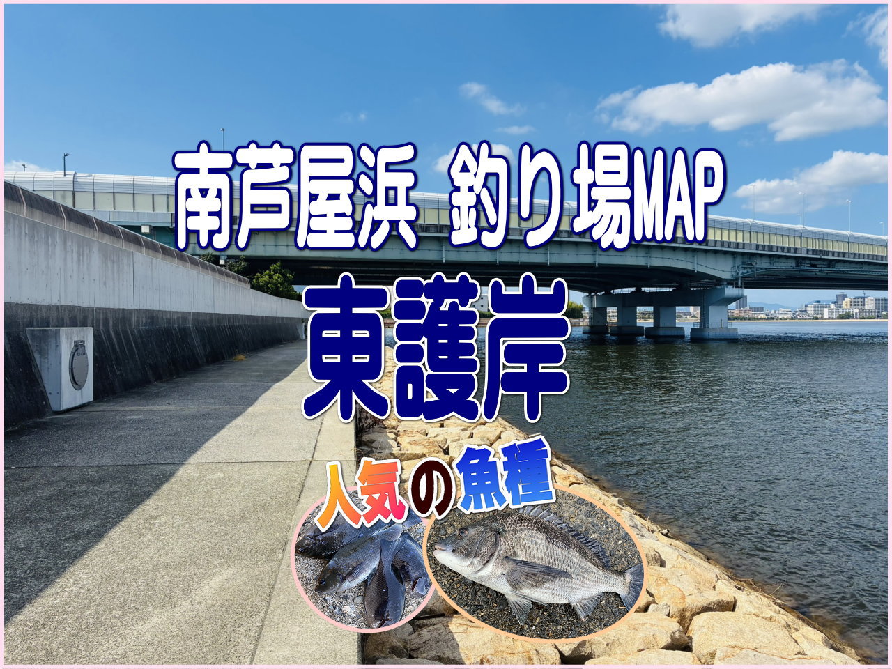 南蘆屋浜釣り場MAP 東護岸