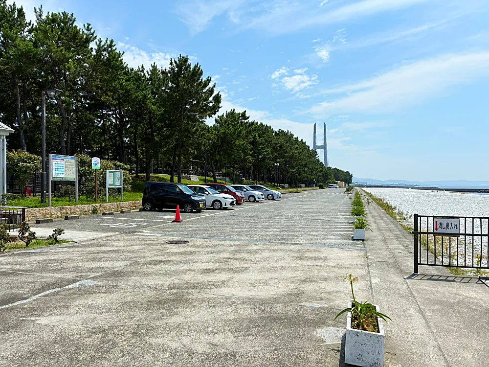 りんくう公園 第1駐車場の風景