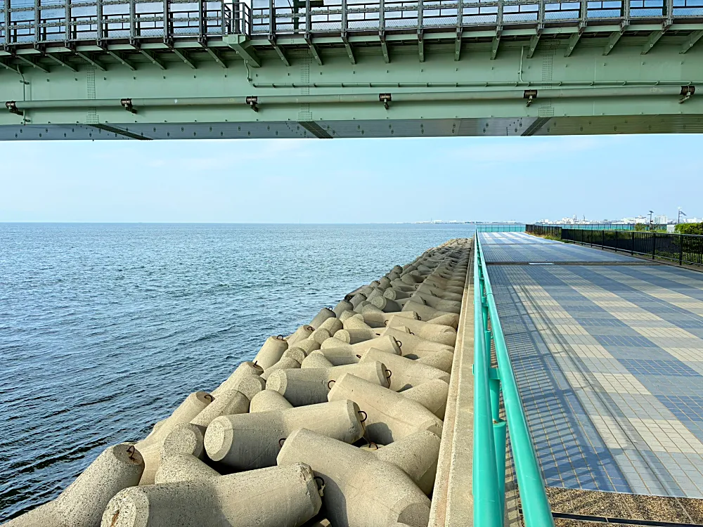 関空連絡橋の下エリア